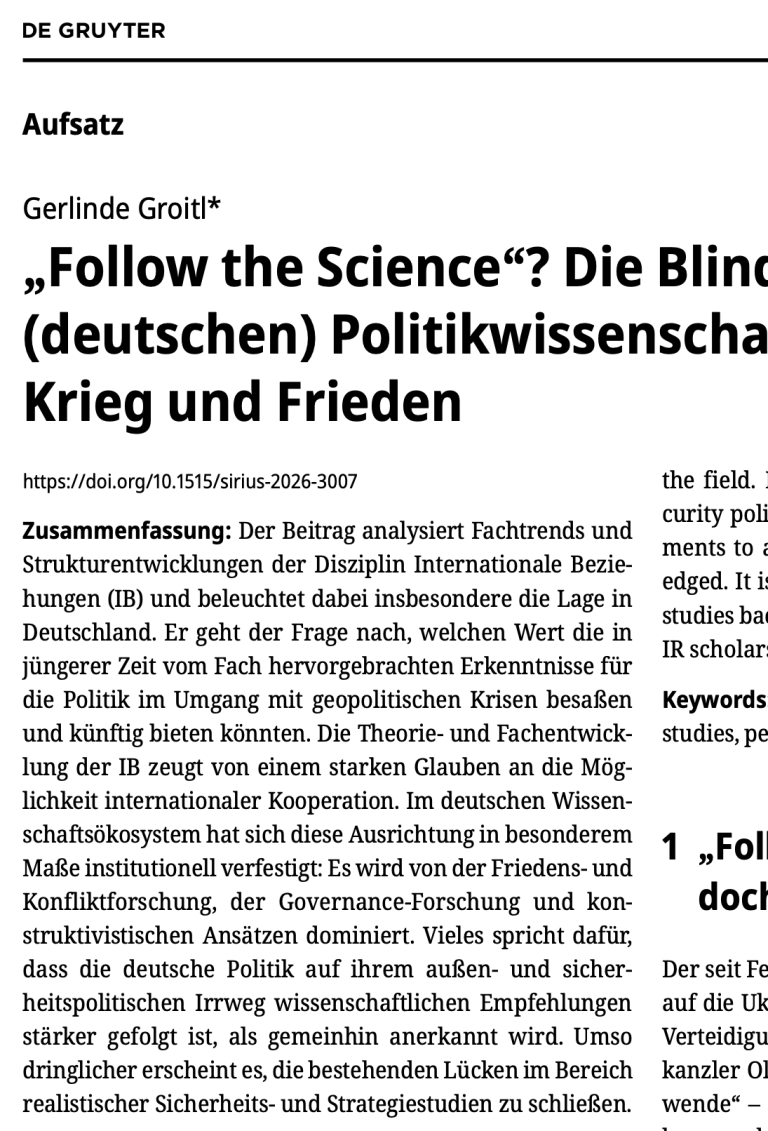 Titel: International Politics – Global Security Hub. Analyse zu Putin, Trump und NATO.