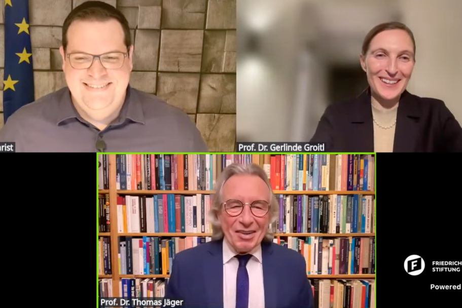 Jahresrückblick mit Gerlinde Groitl und Thomas Jäger Screenshot Zoom-Diskussion Jahresrückblick