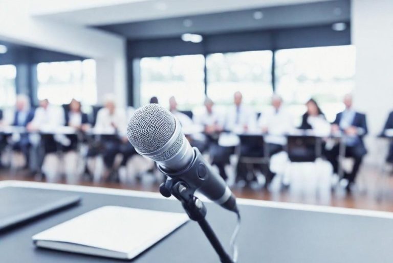 Policy-Workshop Prag Teilnehmer eines Meetings in eleganter Umgebung, einige in Gespräch vertieft.